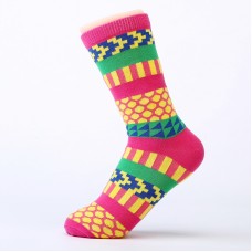 Women's Socks Color Socks Cotton Socks Ethnic Socks Tall Canister